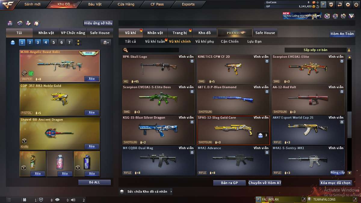 shop acc cf uy tin gia re